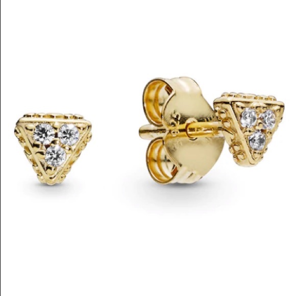 NEW Pandora Triangle Cubic Zirconia Studs